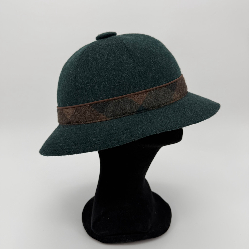 Vintage Tiroler Original Loden Dark Green & Brown Felt Hat Size M/L